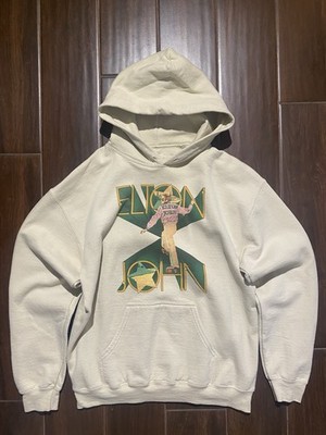Elton John Hoodie Sweatshirt Medium Beige Farewell Yellow Brick Road Concert '22