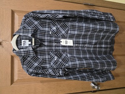 Ely Cattleman Shirt Mens Large Black Plaid Western Pearl Snap Long Sleeve Casual