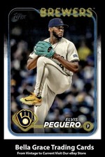 2024 Topps Update Elvis Peguero #US17 Milwaukee Brewers MLB Baseball 
