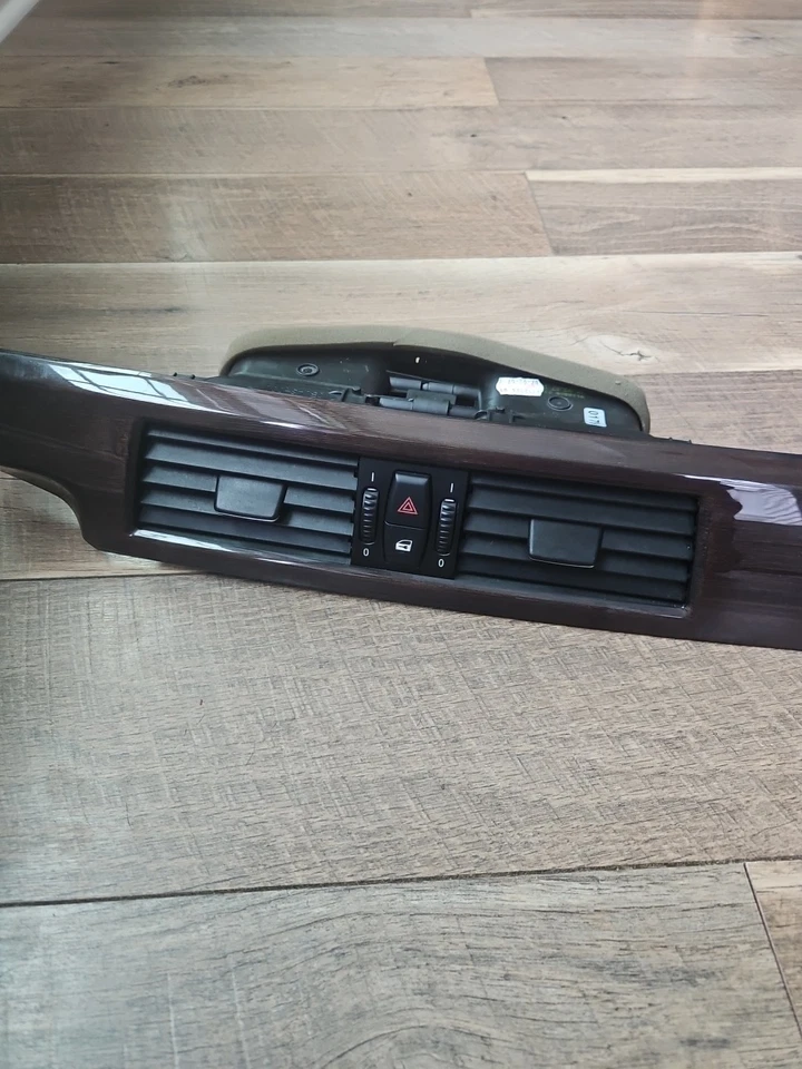 2008-2010 BMW 535XI 535I 528xi Air Vent Dash Center Trim Wood Grain OEM - Image 2 of 4