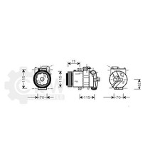 Kompressor Klimaanlage für Audi A2 1.6 FSI Bj.02-05