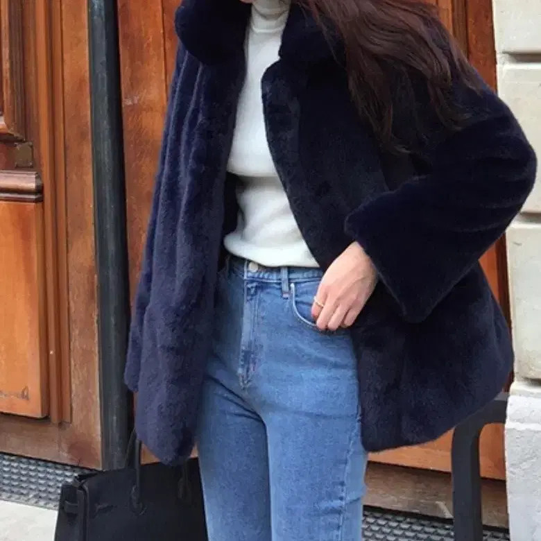 Mango Man Pleats Eco Fur Coat