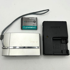 Sony Cyber-shot DSC-T30 7.2MP Slim Compact Digital Camera Silver From Japan