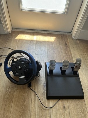 Thrustmaster T150 Racing Wheel Controller w/ 3-Pedal Set for PS4 Wired