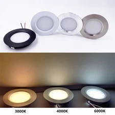 12V 3W LED Under Cabinet Light Recessed Round Embedded Downlight Room Spotlight