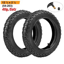 2x Fahrradreifen 12 1/2 x 2 1/4 Zoll Reifen 12,5x2,25 54-203 mit 2x Schlauch AV