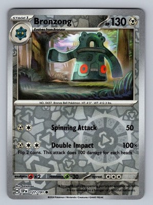 Bronzong 127/191 Common Surging Sparks Pokemon Reverse Holo Near Mint