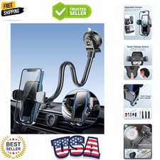 13" Gooseneck Phone Holder for Car Windshield Window Dashboard Vent, Cell Pho...
