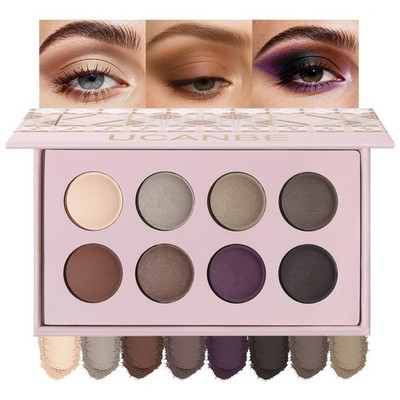 UCANBE 8 Color Nude Smokey Baked Matte 1 Count (Pack of 1), 01 