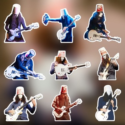Buckethead Stickers-Waterproof Die-Cut Vinyl Stickers-9 PCS Stickers