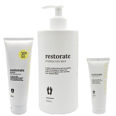 Restorate Intensiver Fußpflegebalsam - Erweichen trockene, rissige Fersen 9% oder 30% Urea