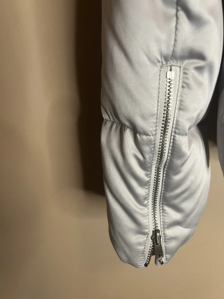 Classy Anne Taylor女式银色蓬松夹克 — 第 4/4 张图片