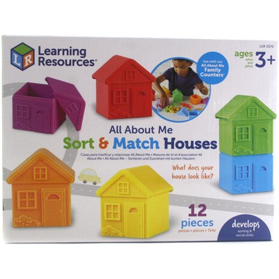 Learning Resources Alles über mich Häuser sortieren & anpassen Farben, anpassen & zählen