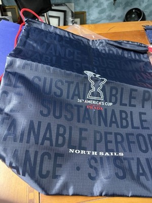 North Sails 36th Americas Cup Prada Designer Pull String Bag Backpack Carry Pack