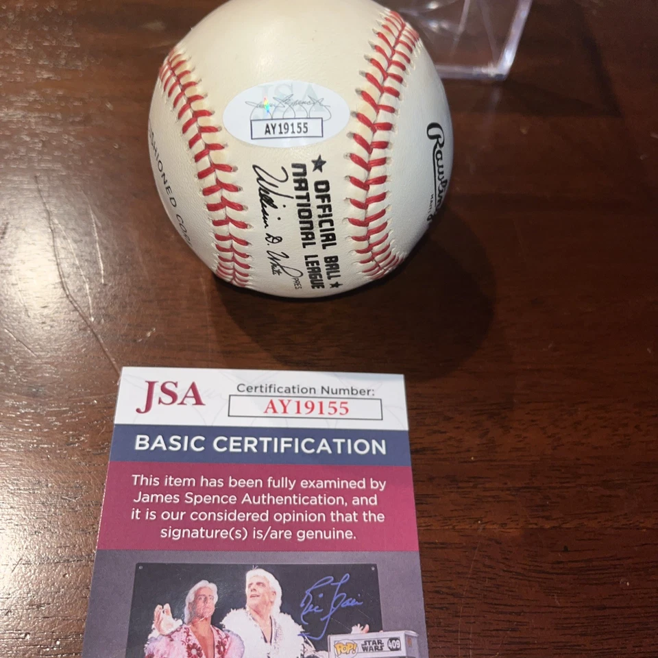 Juan Marichal Signed Rawlings National League Baseball JSA AY19155 CLEAN BALL - Image 3 of 4