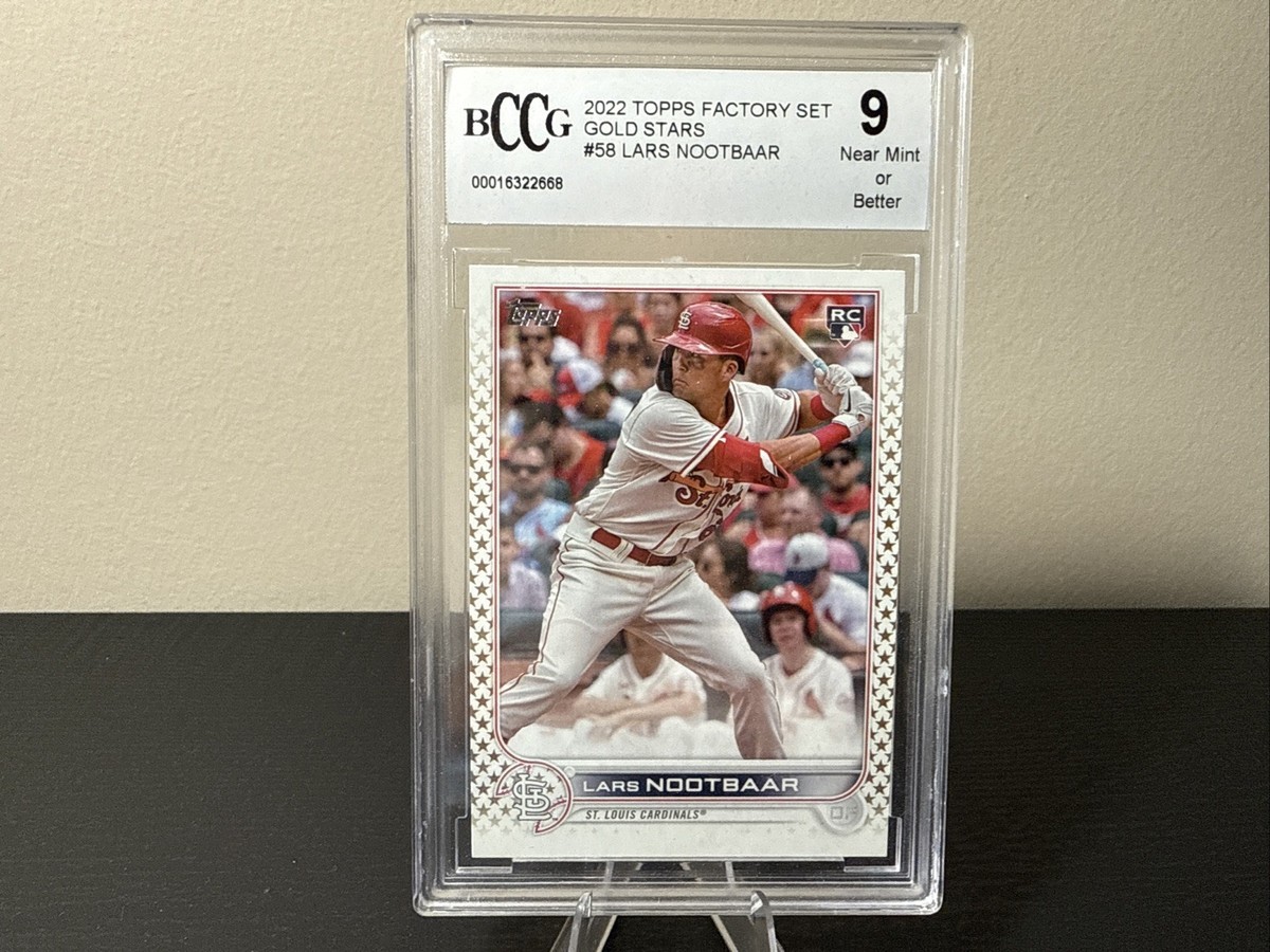 Topps Lars Nootbaar 直筆サインカード　RC 2022 Topps Series 1 - Lars Nootbaar #58 Gold Star (RC) for sale