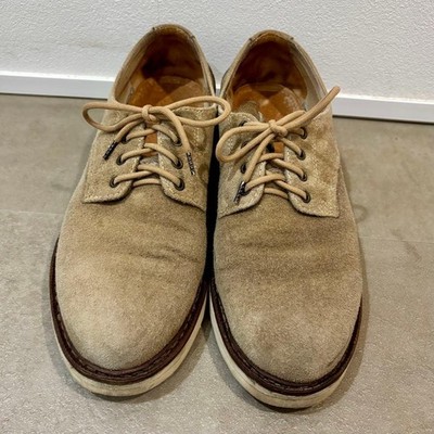 Visvim Virgil Boots-Folk Suede Leather Work Boots Beige US11 29cm Rare Vintage