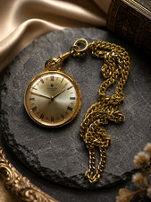 Junghans reloj frac / reloj de bolsillo 17 rubíes - vintage - cuerda manual - movimiento funciona