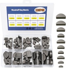 120 Piece Woodruff Key Assortment Kit