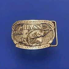 Bass AnglerSportsman Society Belt Buckle 30th Anniversary/Canada/Free shipping