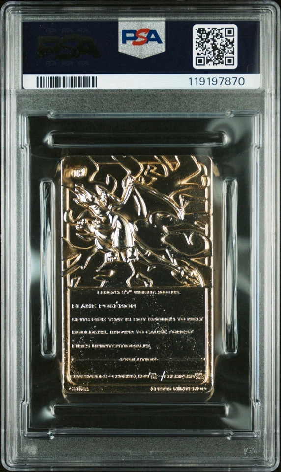 Charizard Pokemon Card Burger King 23K Gold Plated + COA Nintendo WOTC PSA 7 - Image 2 of 4