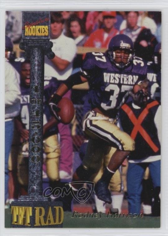 1994 Signature Rookies Tetrad /45000 Rodney Harrison #XXVII 7v7