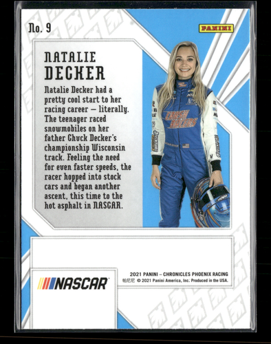 Natalie Decker 2021 Chronicles Phoenix Silver Prizm #9 - Picture 2 of 2