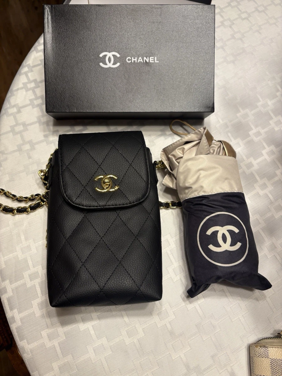 CHANEL Black Compact/Folding Umbrellas for Women for sale | eBay