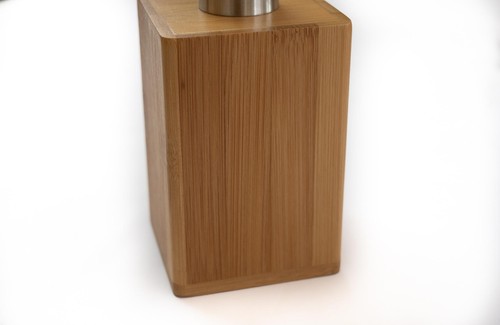 Dispenser di sapone in bambù ricaricabile per il bagno - Foto 6 di 8