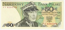 POLAND 50 ZIotych 1986 P 142c UNC