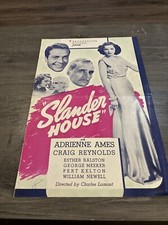 1938 Slander House Pressbook Cover Page (A)