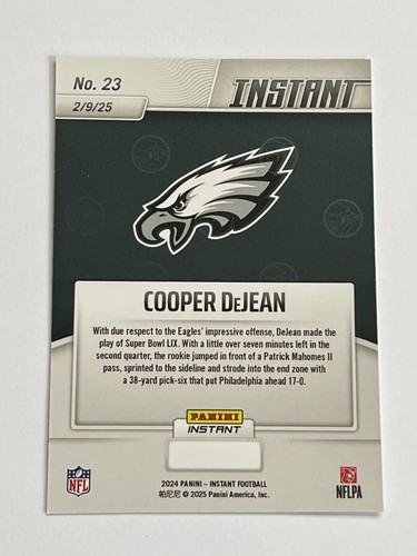 2024 Panini Instant Eagles Super Bowl LIX Champions Box Set *Pick Your Card* - Picture 47 of 73
