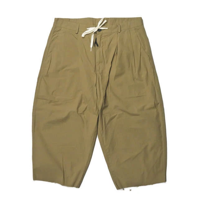 bukht 2TUCK EASY SHORTS B-91803 1(M) BEG.KHAKI Cut Off Wide Half Pants Bottom