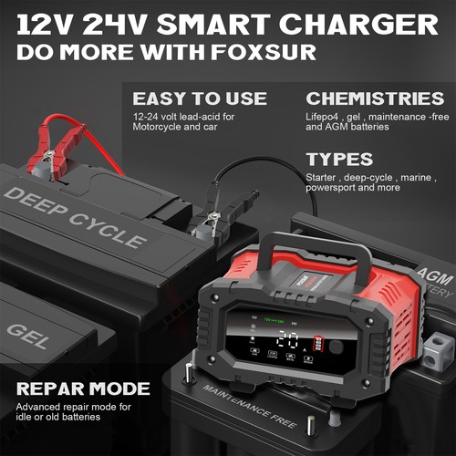 120Ah LiFePO4 Lithium Battery 12V / Charger Deep Cycle For RV Boat Camper Solar - Picture 20 of 30