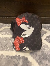 Disney Minnie Mouse Black Adjustable Baseball Cap Hat