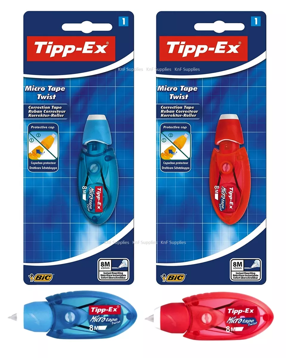 Tipp-Ex Tippex Micro Tape Twist Correction Tape (Pink or Blue Casing)