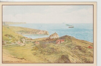 A.R.QUINTON - LULWORTH COVE, DORSET FARBIGE POSTKARTE