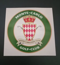 WATERPROOF STICKER DU GOLF-CLUB DE MONTE-CARLO