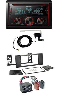 Pioneer 2DIN MP3 DAB USB CD Bluetooth Car Stereo for BMW 5 Series (E39) X5 Round Pin
