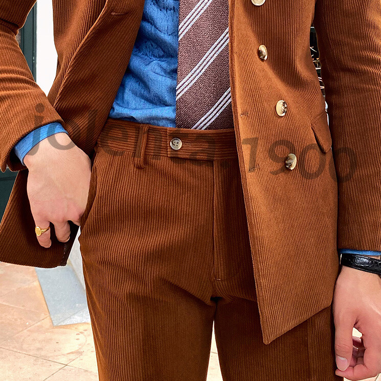 スーツ MIX WALE CORDUROY DOUBLE-BREASTED BLAZER Stussy Mix Wale Corduroy Double-Breasted Blazer Sand Men's