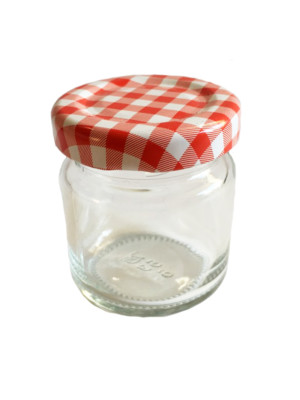 25x Mini Sturzgläser 50 ml Marmeladengläser Einmachgläser Einweckgläser Rot Kari