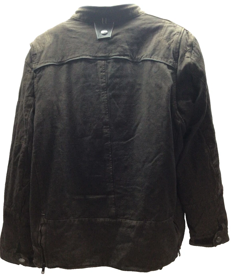 Chaqueta blindada marrón de mezclilla para hombre 3XL revisión de velocidad y fuerza forro con cremallera nueva con etiquetas Foto 2 de 4