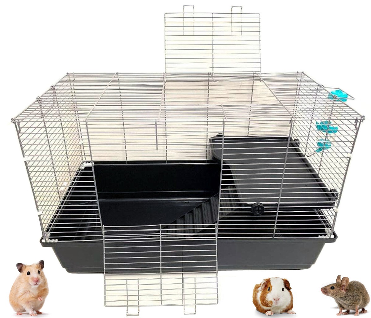 Guinea Pig Second Hand Rat Cages Large 2-Tiers Universal Home For