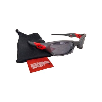 Authentic Oakley Valve 1.0 Ducati Dark Grey - Red - Black Iridium SKU 12-638...