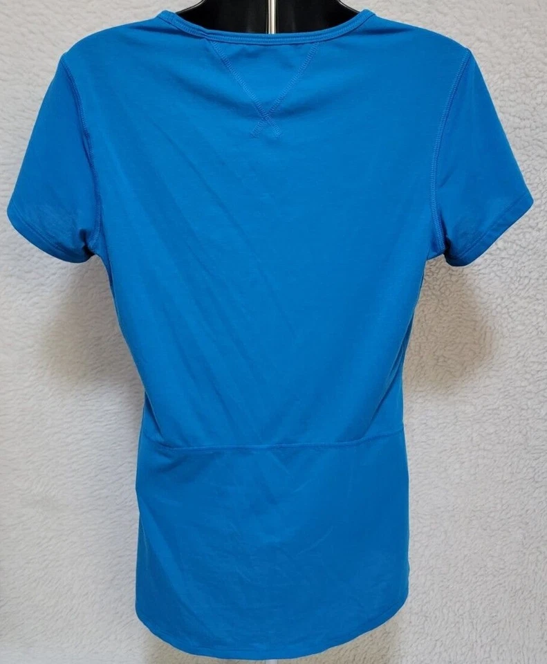 Lucy Tech Womens Shirt Top Blouse Size M Medium Blue - Image 4 of 4