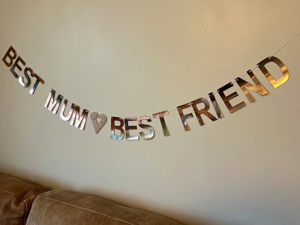 final de bloqueo fiesta decoración, cierre cumpleaños bunting jardín fiesta pancarta Foto 2 de 4