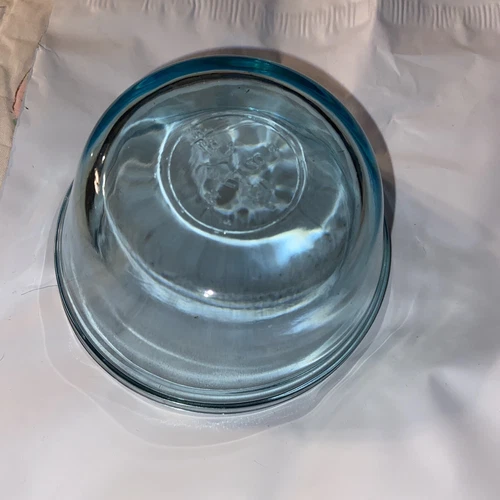 Set of 4 Aqua Blue Custard Cups Ramekin Dishes 6 oz USA Anchor Hocking Bowls