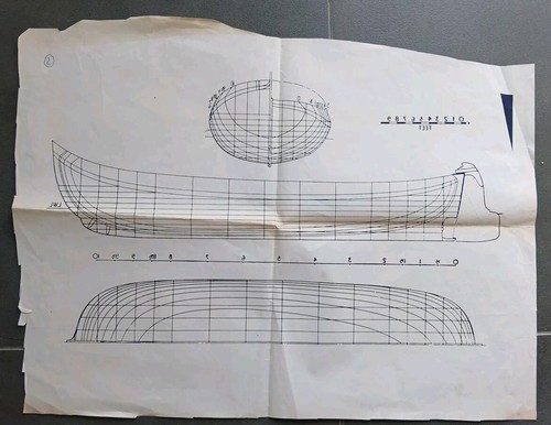 Bauplan Spantenriß Nr.2 Segelschiff Gebraucht
