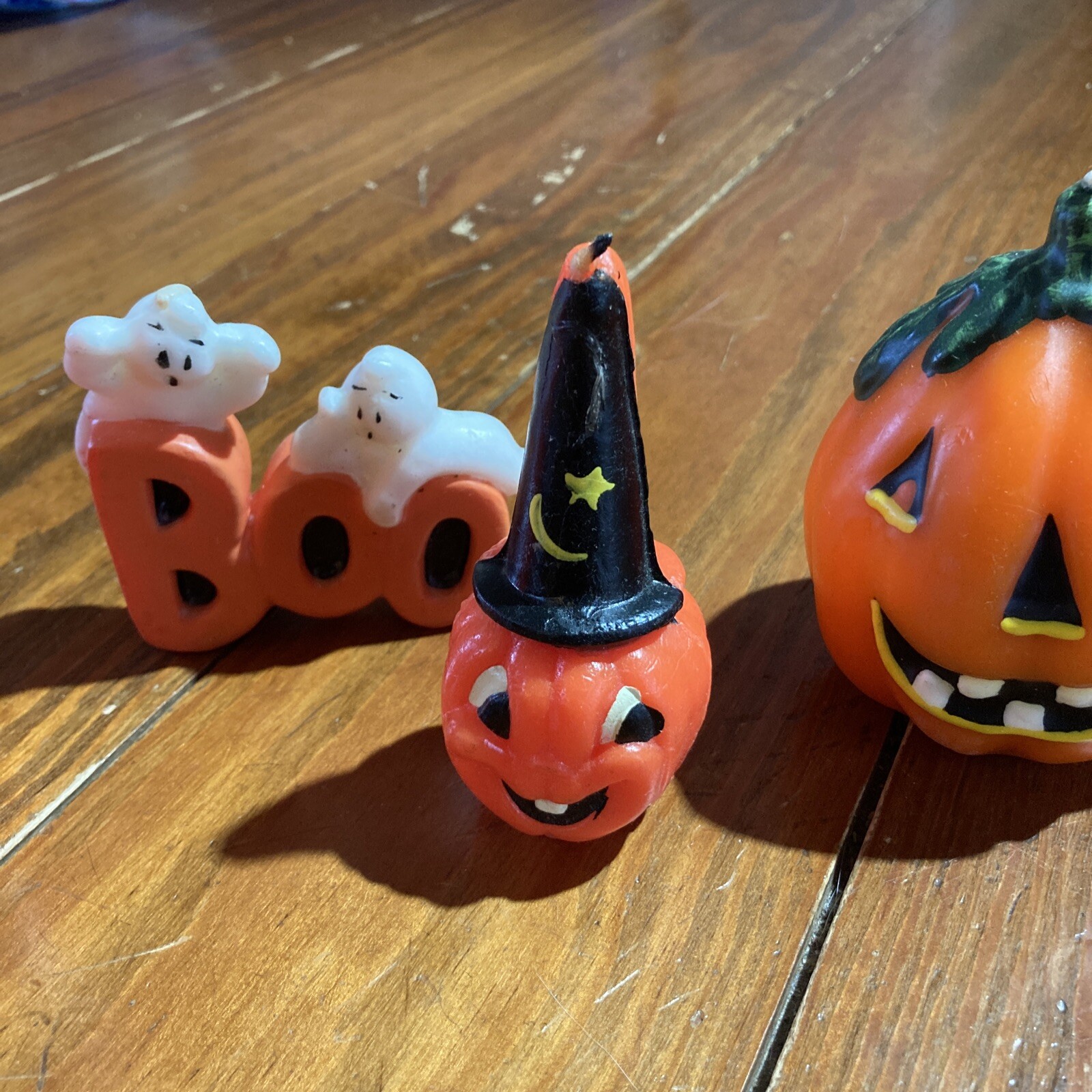Estate Find Lot 4 Vintage Halloween Candles Pumpkin Jack O Lantern ...
