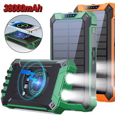 2025 Super Powerful USB Portable Charger Solar Power Bank For Cell Phone